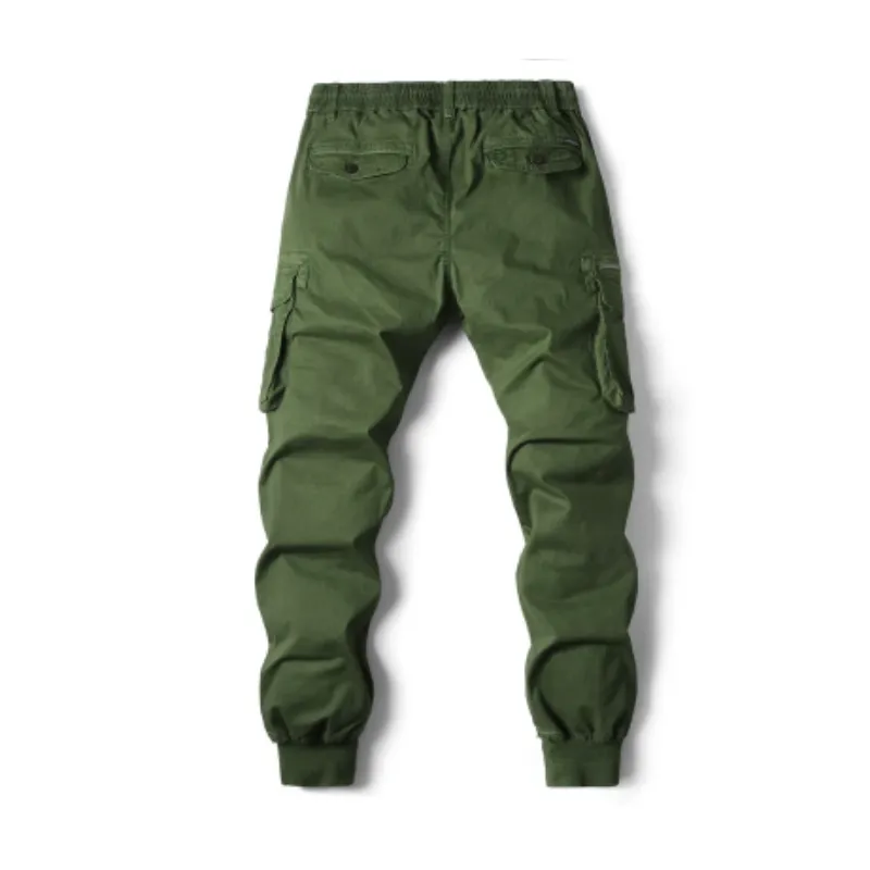 Men's Cargo Pants with Elastic Waistband and Pockets | Perfect for All Seasons