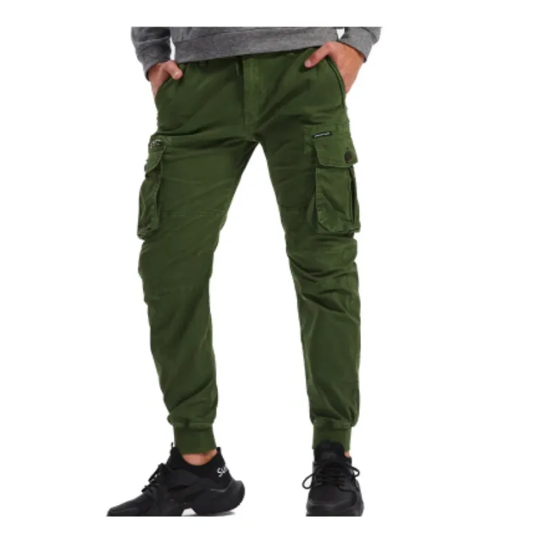 Men's Cargo Pants with Elastic Waistband and Pockets | Perfect for All Seasons