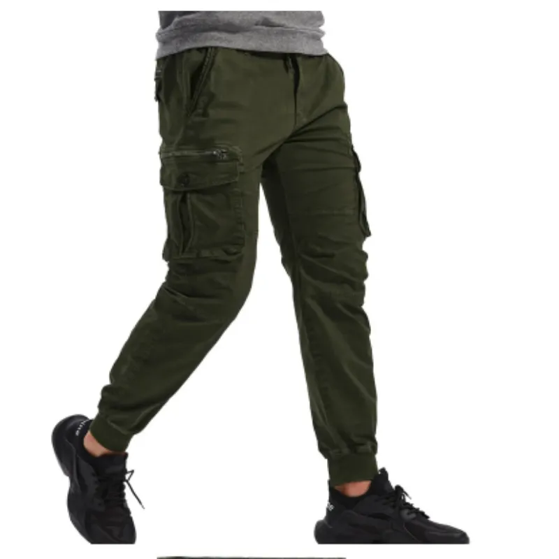 Men's Cargo Pants with Elastic Waistband and Pockets | Perfect for All Seasons