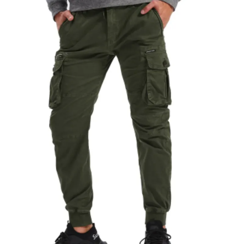 Men's Cargo Pants with Elastic Waistband and Pockets | Perfect for All Seasons