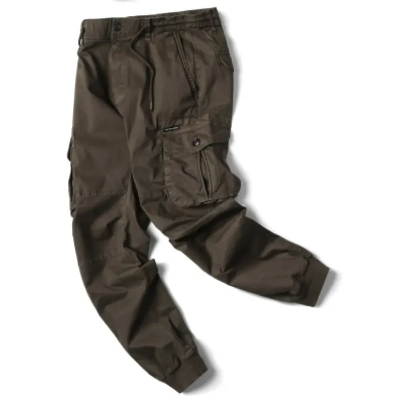 Men's Cargo Pants with Elastic Waistband and Pockets | Perfect for All Seasons