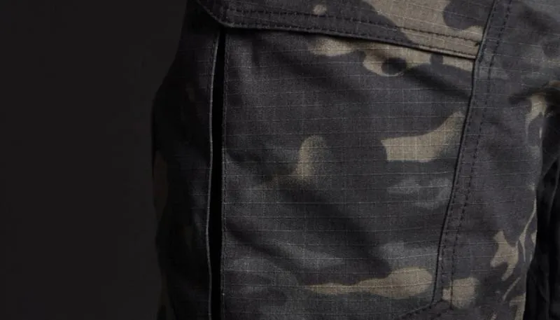 Men's Casual Loose Cargo Pants With Camouflage Print