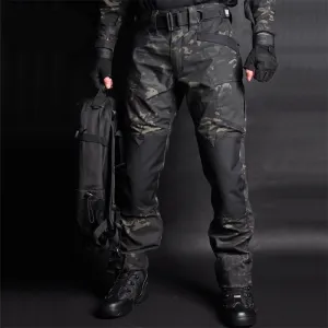 Men's Casual Loose Cargo Pants With Camouflage Print