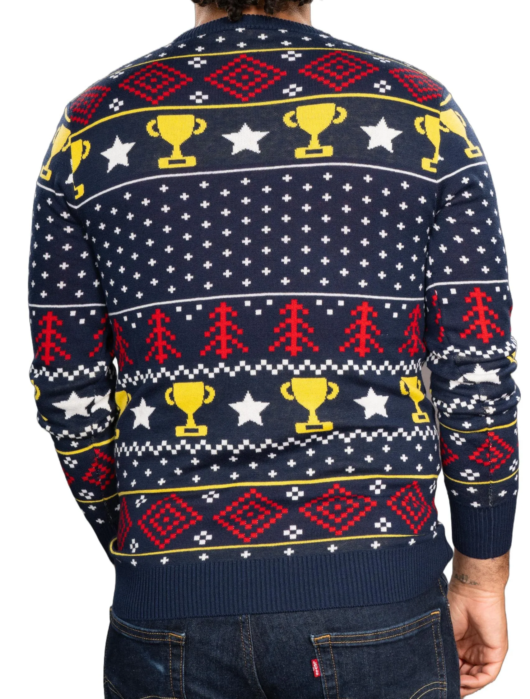 Men's JulesRoche Trophy Husband Funny Ugly Christmas Sweater
