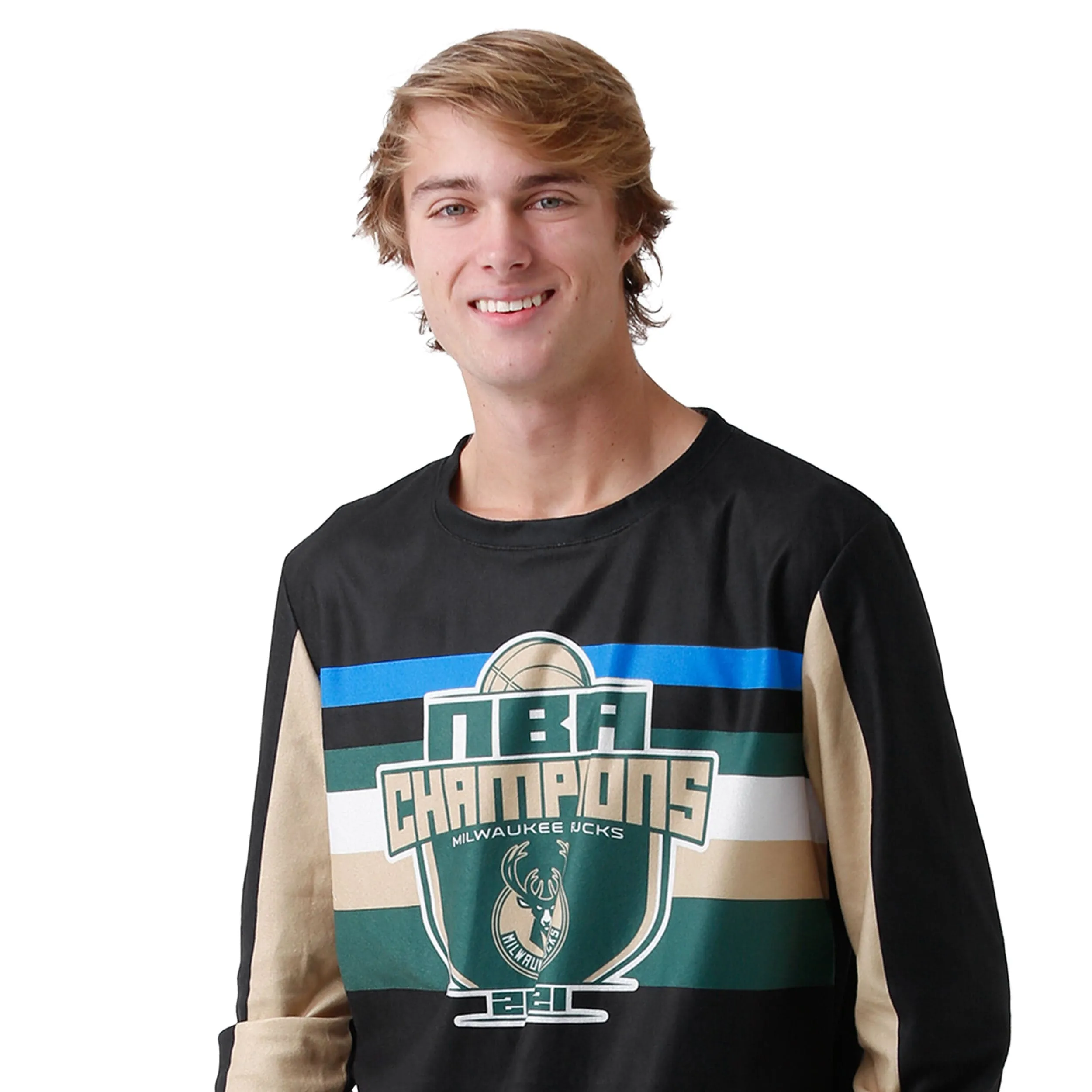 Milwaukee Bucks 2021 NBA Champions Holiday Pajamas