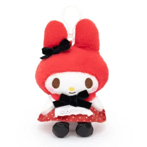 My Melody Retro Red Polka Dot Dress Plush Mascot Clip-On