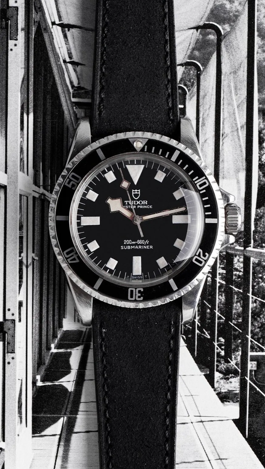 Nubuck Watch Strap - Noir