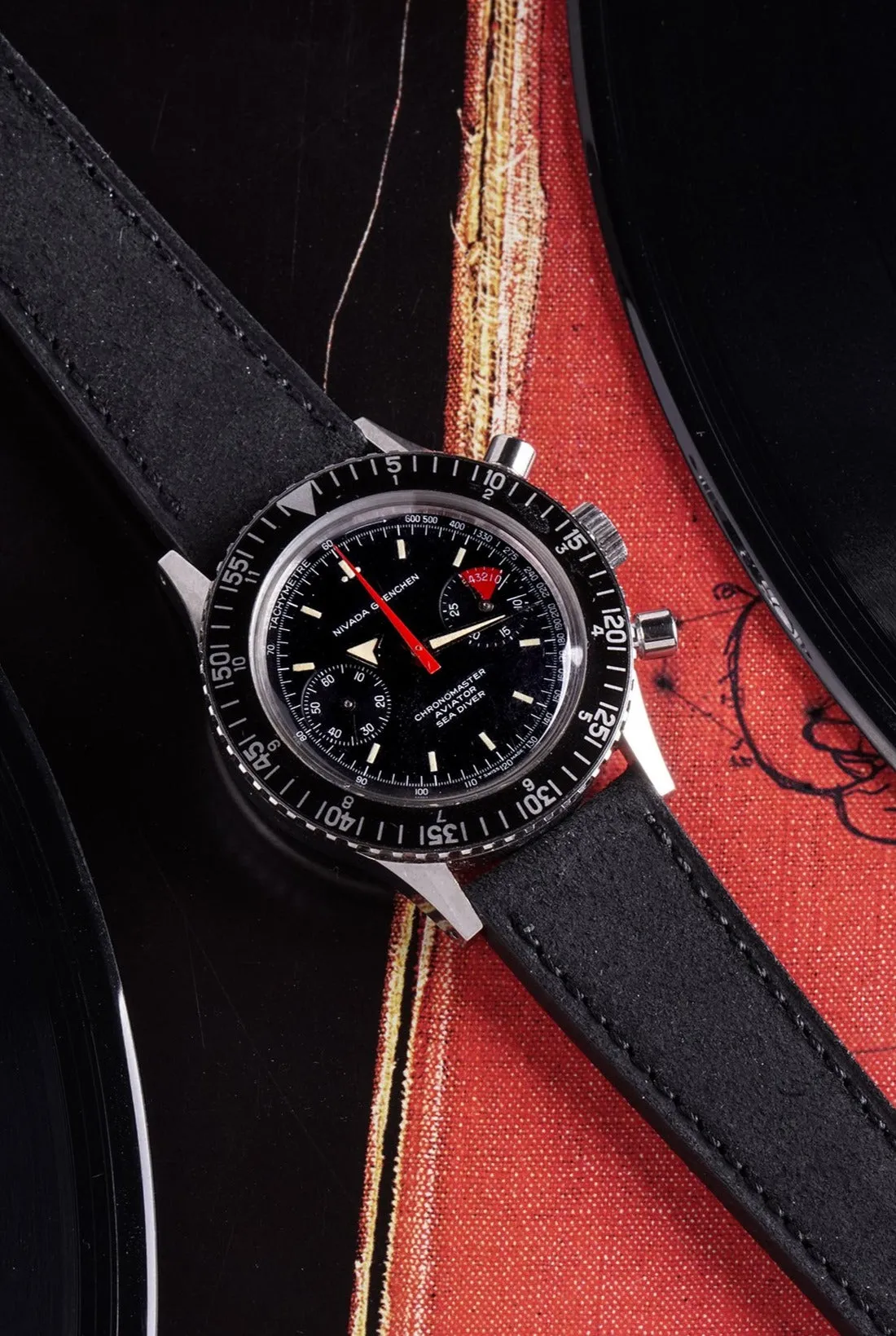 Nubuck Watch Strap - Noir