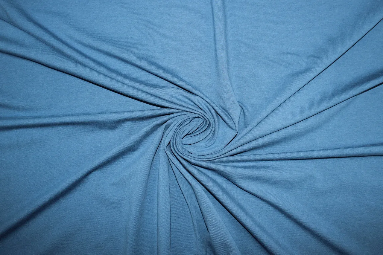 Organic Cotton Jersey - Insignia Blue