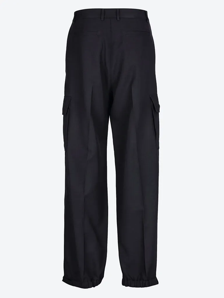 Ow emb drill cargo pants