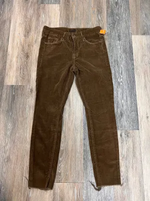 Pants Corduroy By Mother Jeans In Brown, Size: 4/27