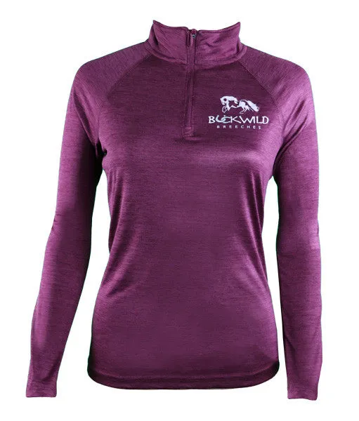 Performance Pull Over | Quarter Zip | 100% Polyester | Red