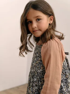 Pocket Smock in Tan Double Voille