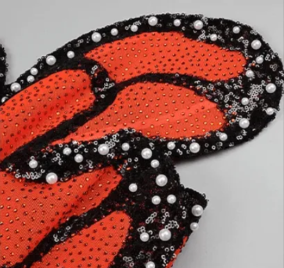 Pre Order:  Butterfly Sequined Mini Dress