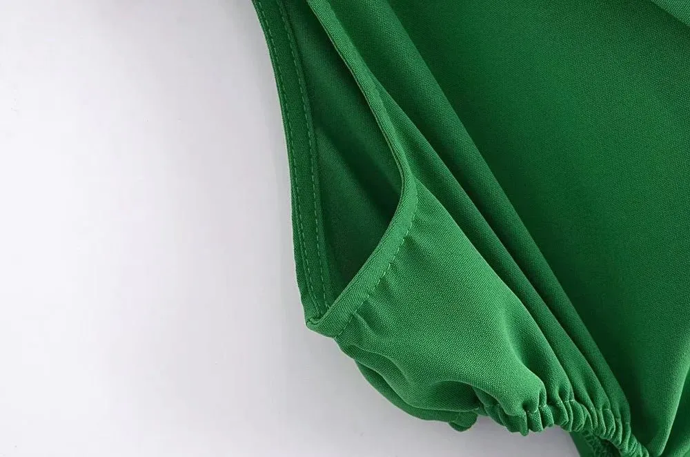 Pre Order:  Elastic Waist Lapel Dress