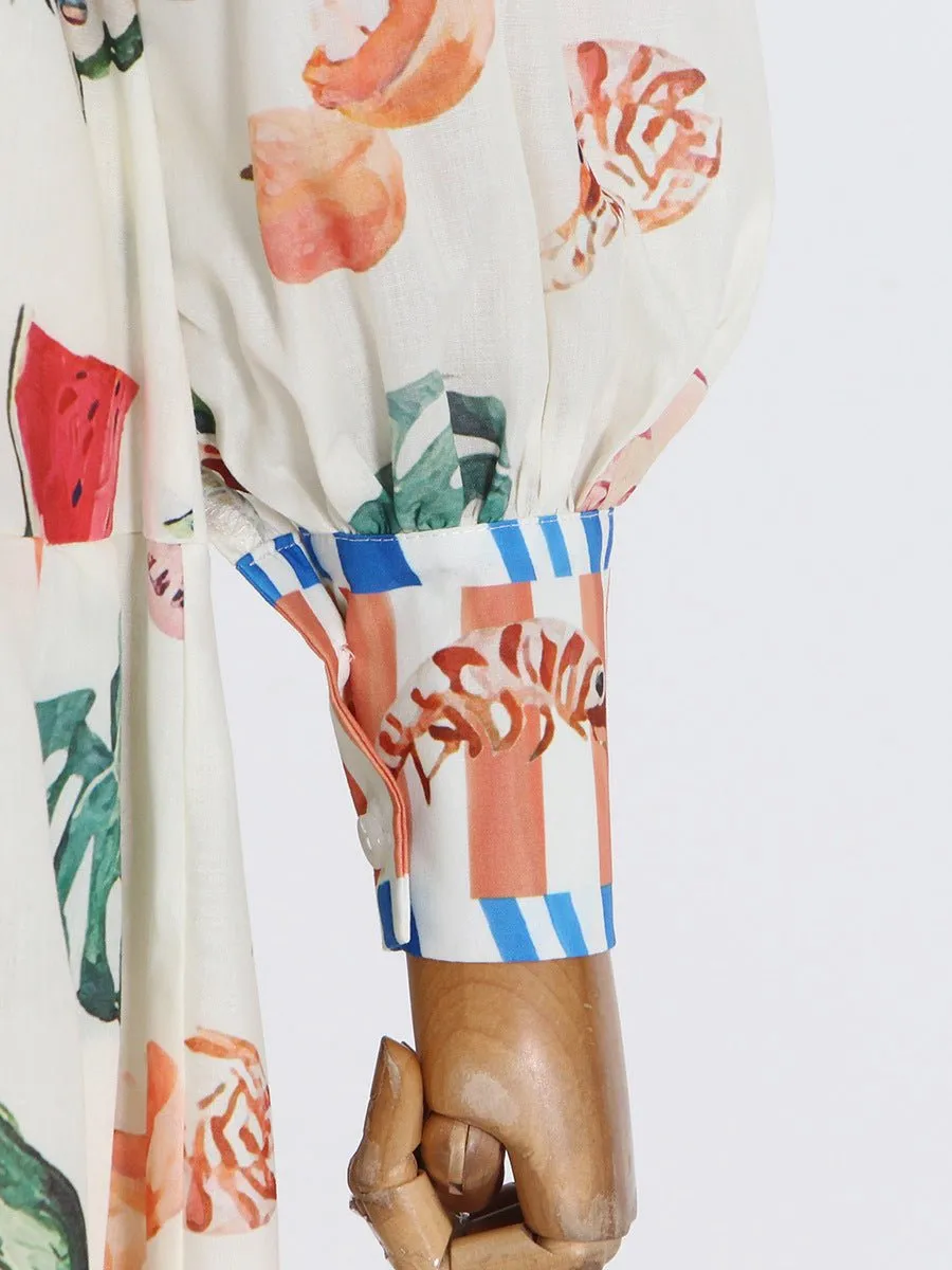Pre Order:  Fruit Printed Dress