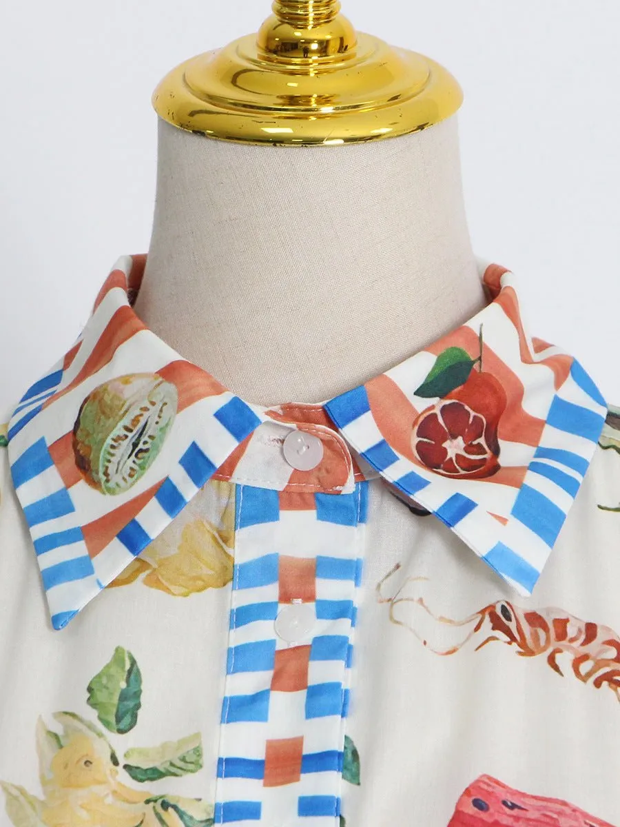 Pre Order:  Fruit Printed Dress