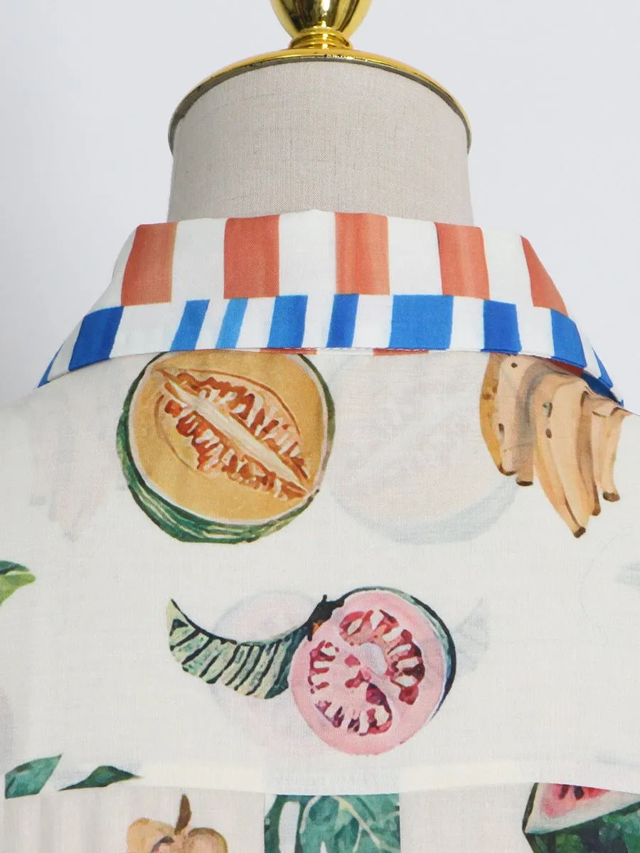 Pre Order:  Fruit Printed Dress