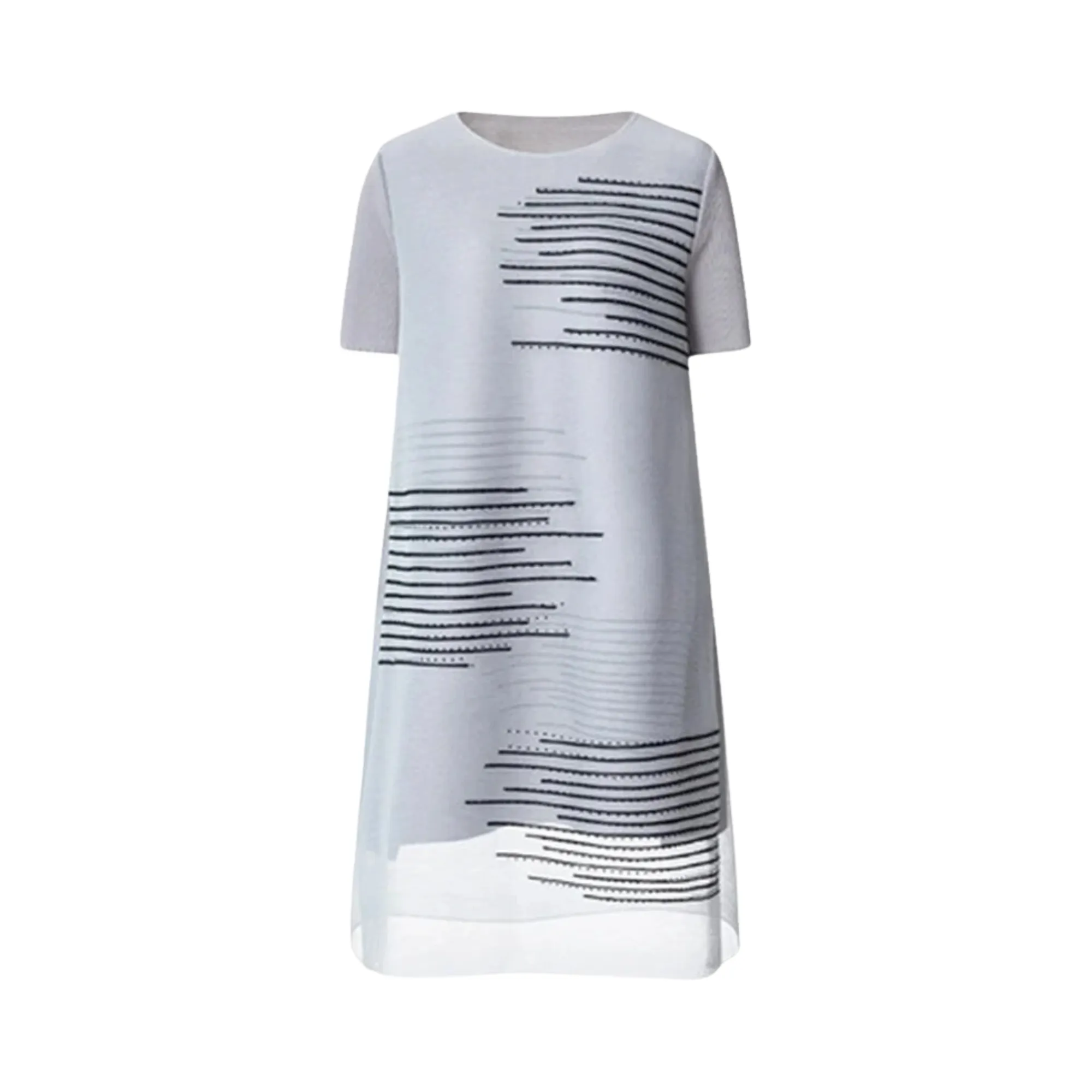 Pre Order:  Graphs Half Sleeves Midi Dress