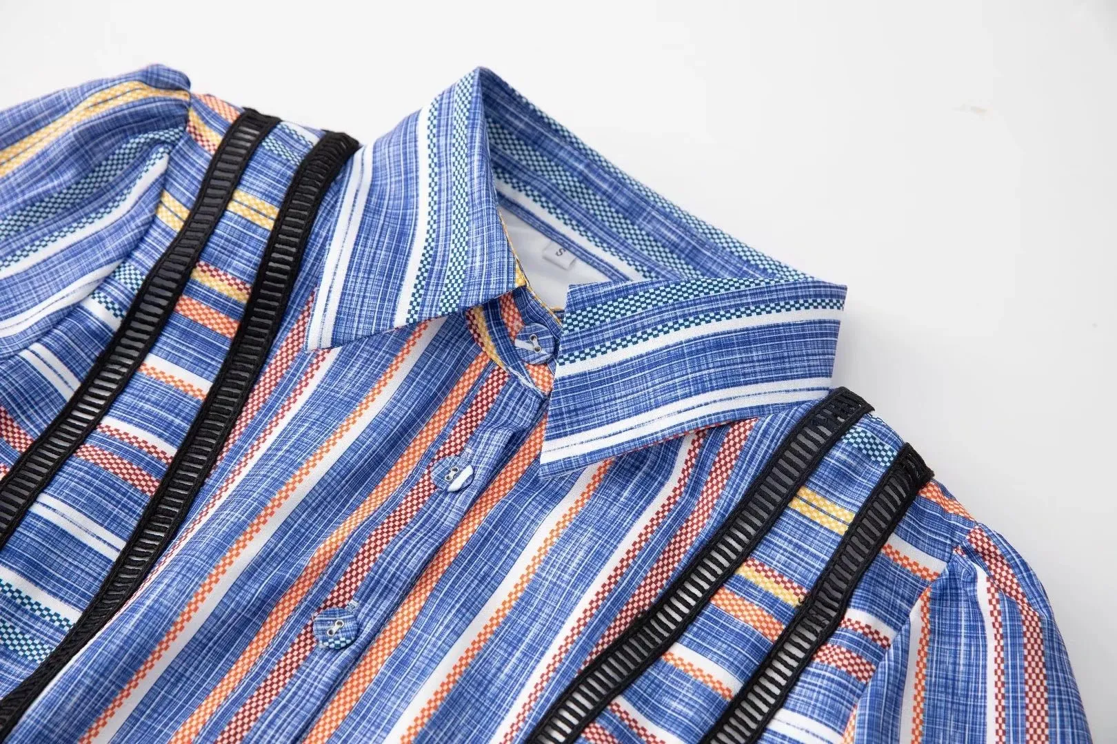 Pre Order:  Polo Collar Striped Dress
