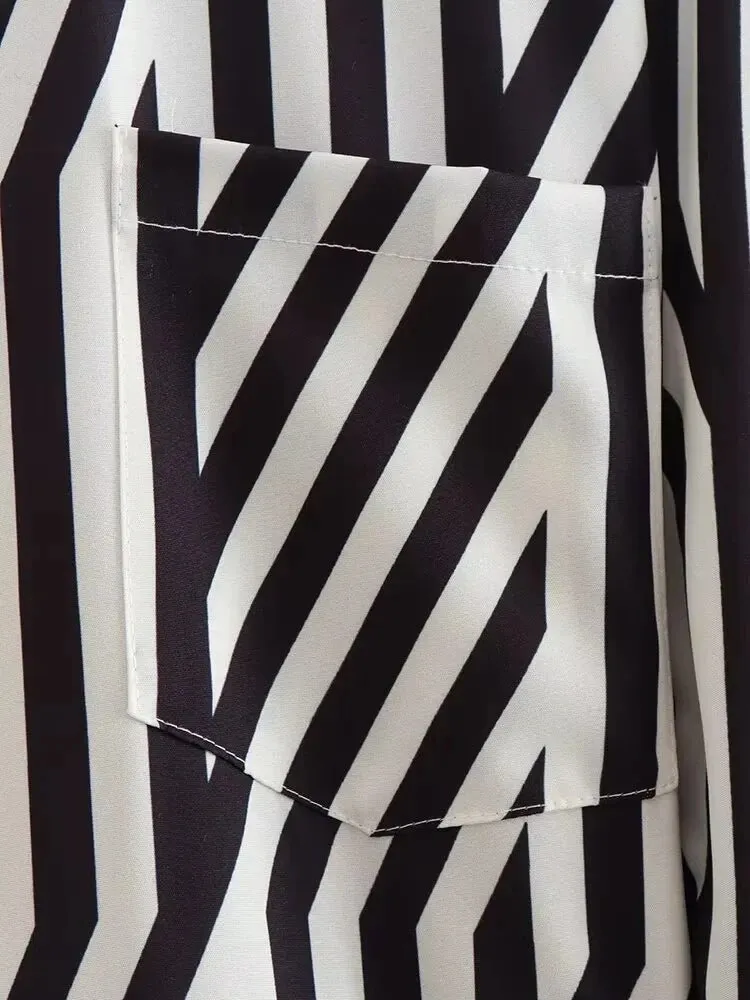 Pre Order:  Tie-Waist Striped Midi Dress