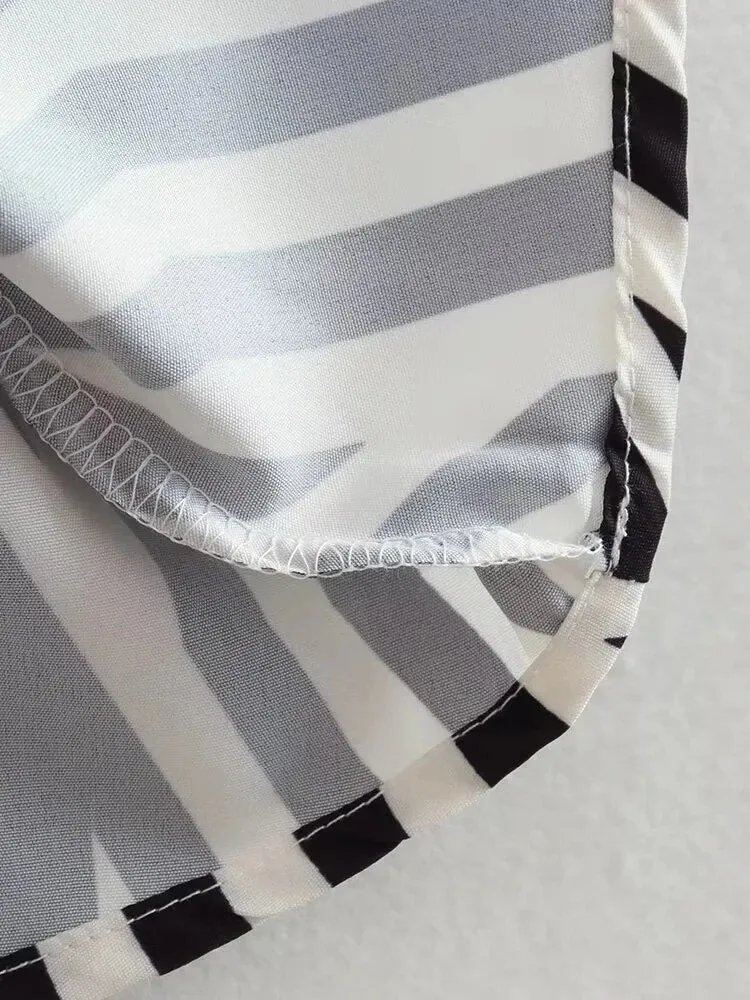 Pre Order:  Tie-Waist Striped Midi Dress
