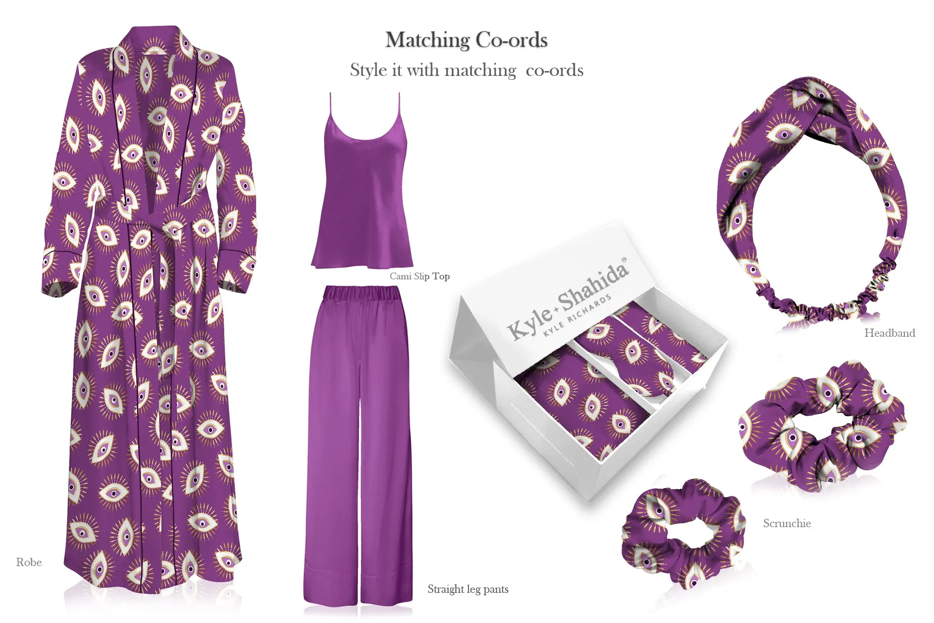 Purple Evil Eye Print Luxury Gift Set