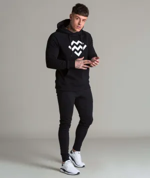 Pursuit Logo Pullover Hoodie (Black/White)