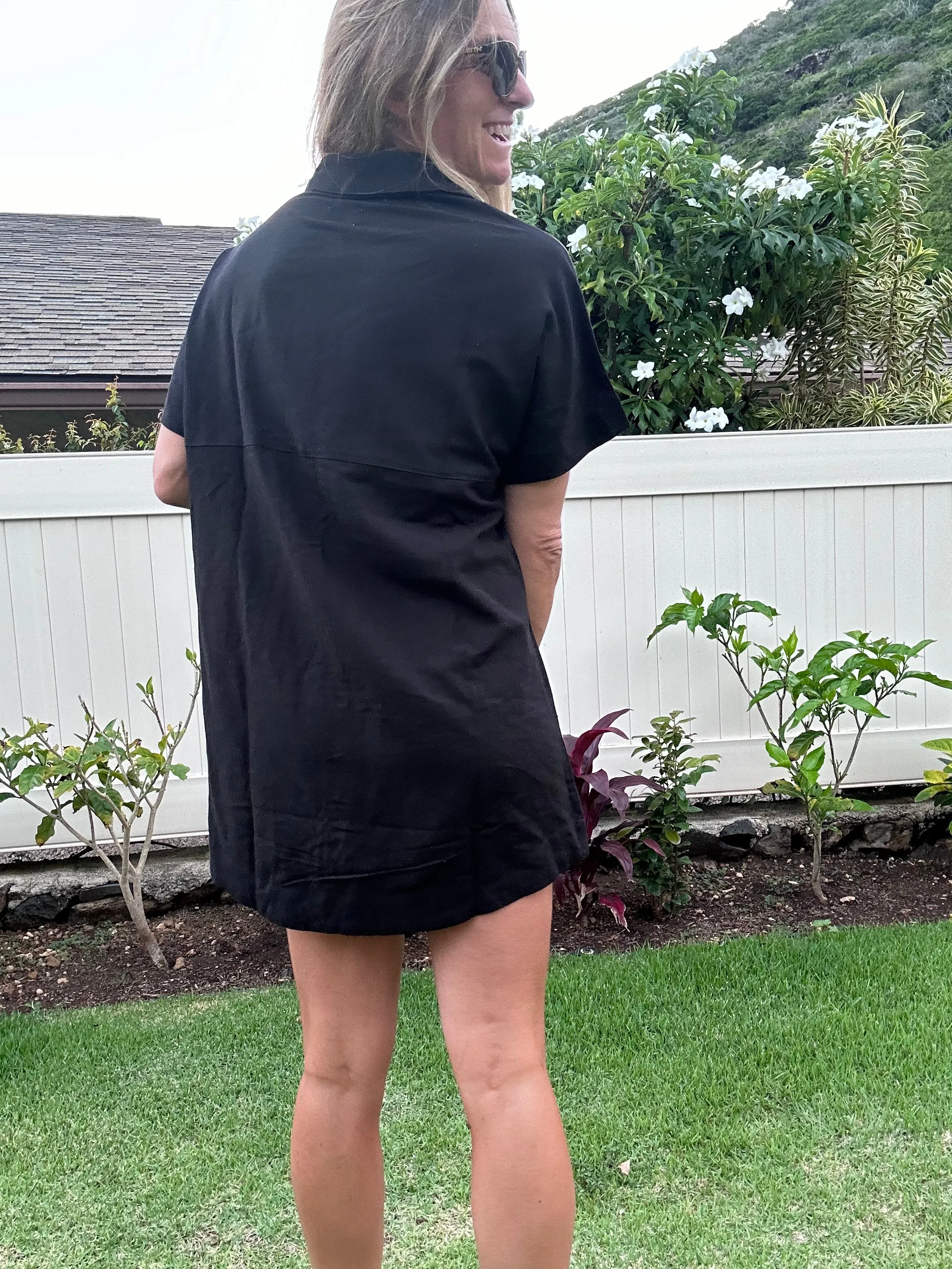 Rhythm Classic Shirt Dress - Black