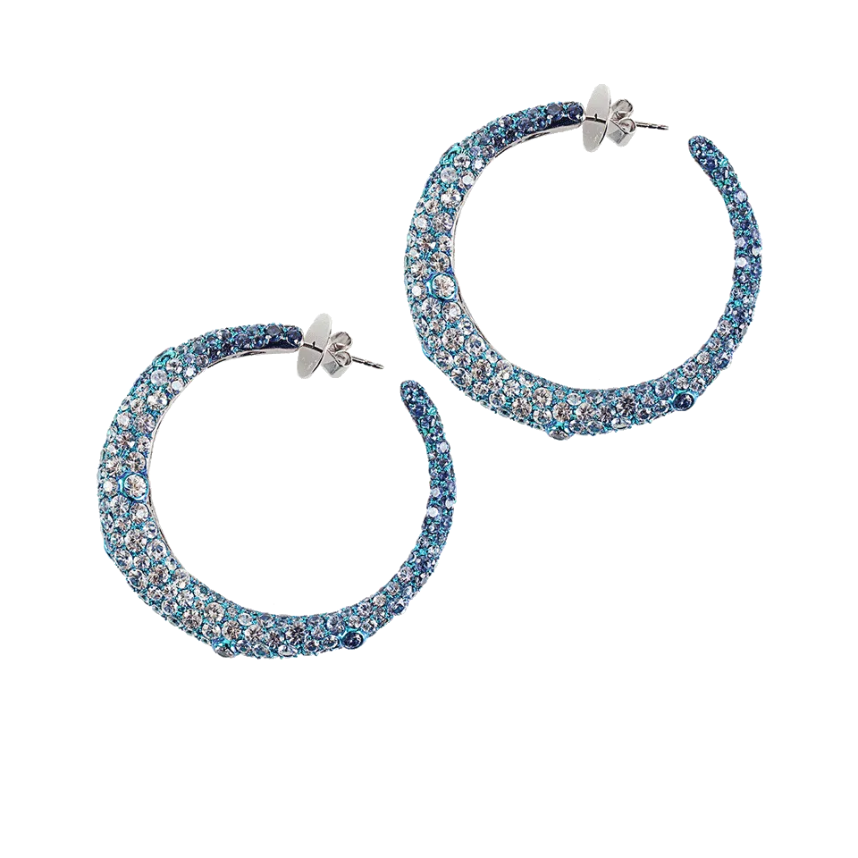 Sapphire Hoops