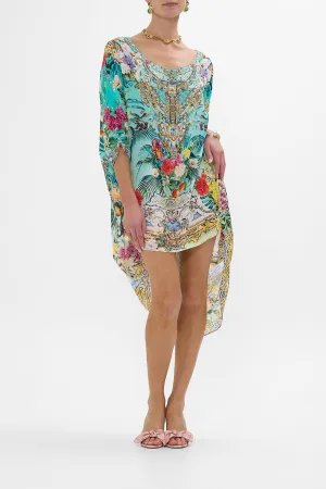 SCOOP BACK HEM DRESS GARDENS OF QUELUZ