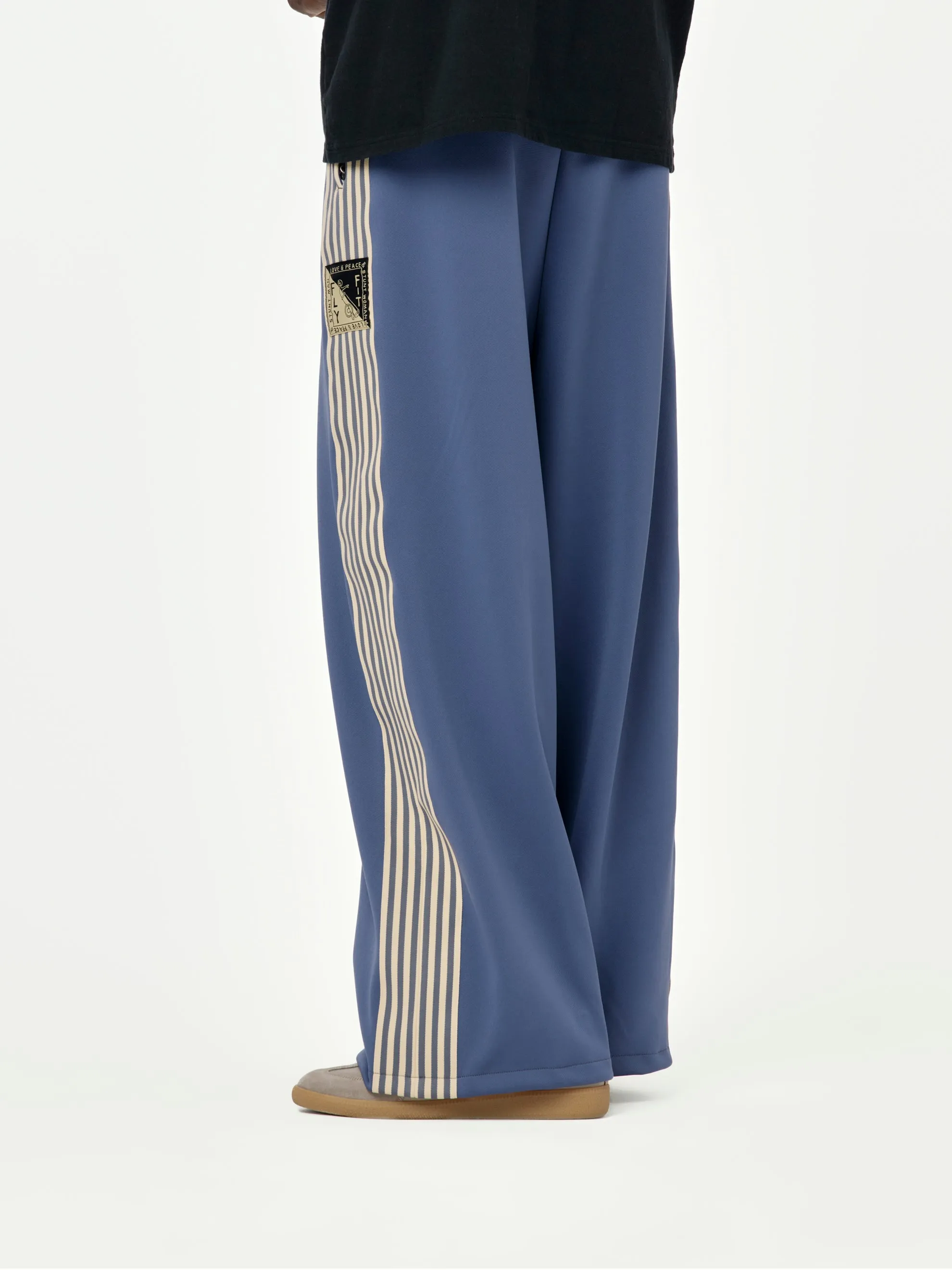 Smooth Jersey Stantman&woman Baggy Truck Pants (Banner Stripe) (Purple)