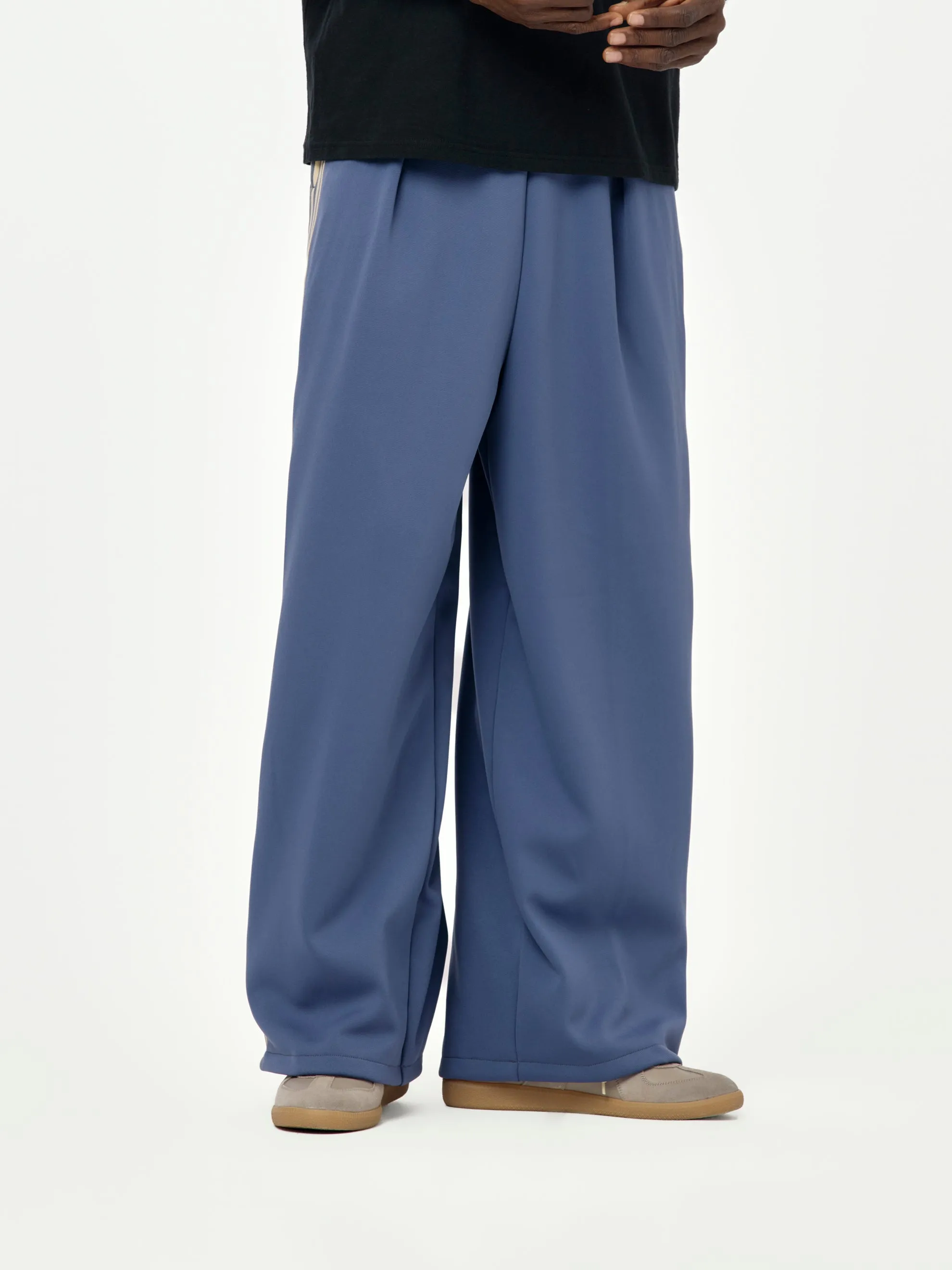 Smooth Jersey Stantman&woman Baggy Truck Pants (Banner Stripe) (Purple)