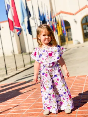 Spring Floral Tie Romper