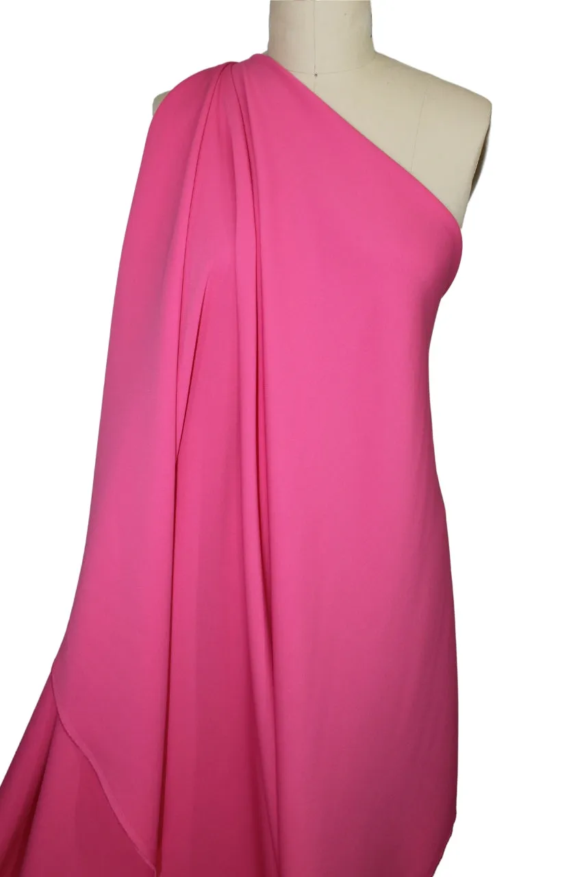 Stretch Rayon Crepe - Shocking Pink