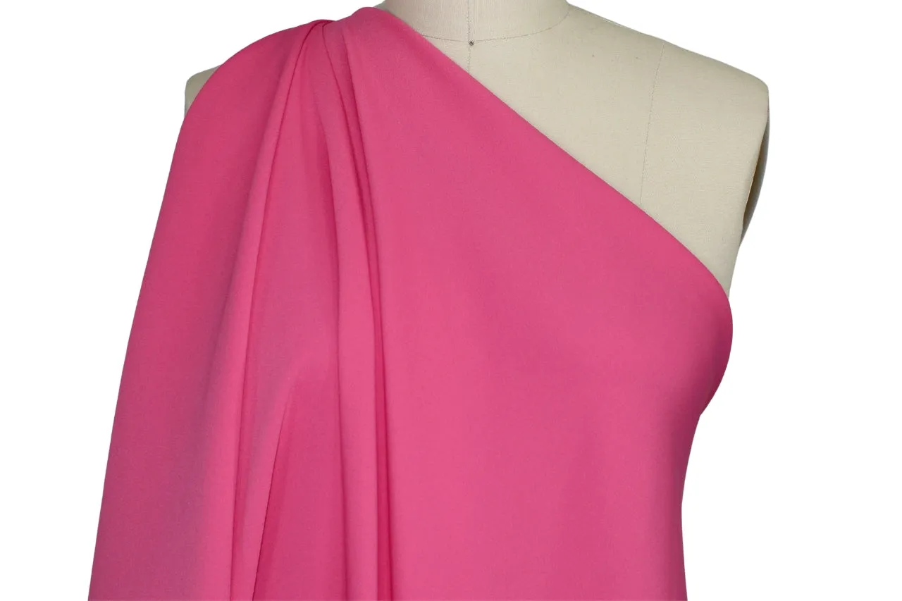 Stretch Rayon Crepe - Shocking Pink