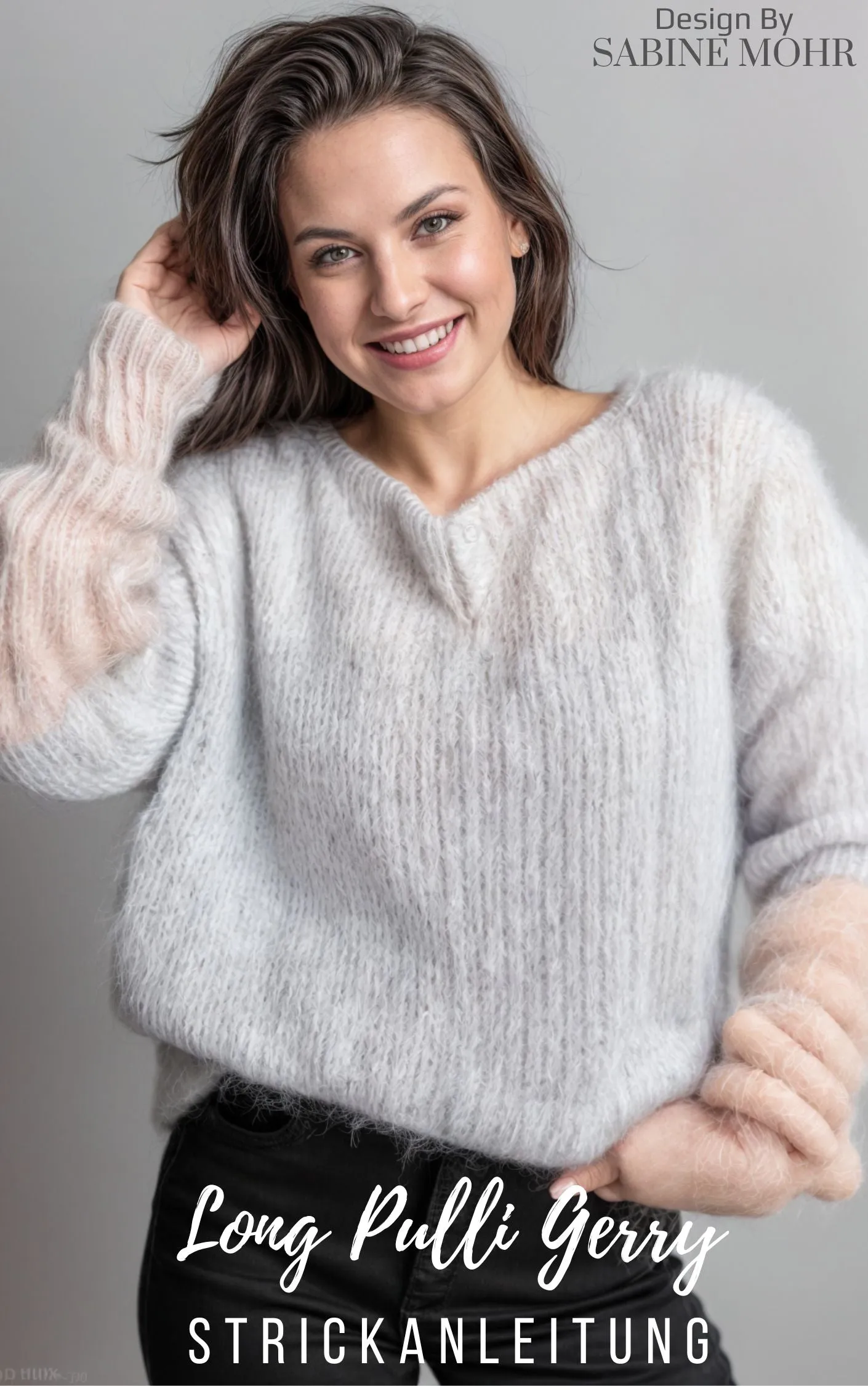 STRICKANLEITUNG für einen chunky knit sweater in zwei Farben