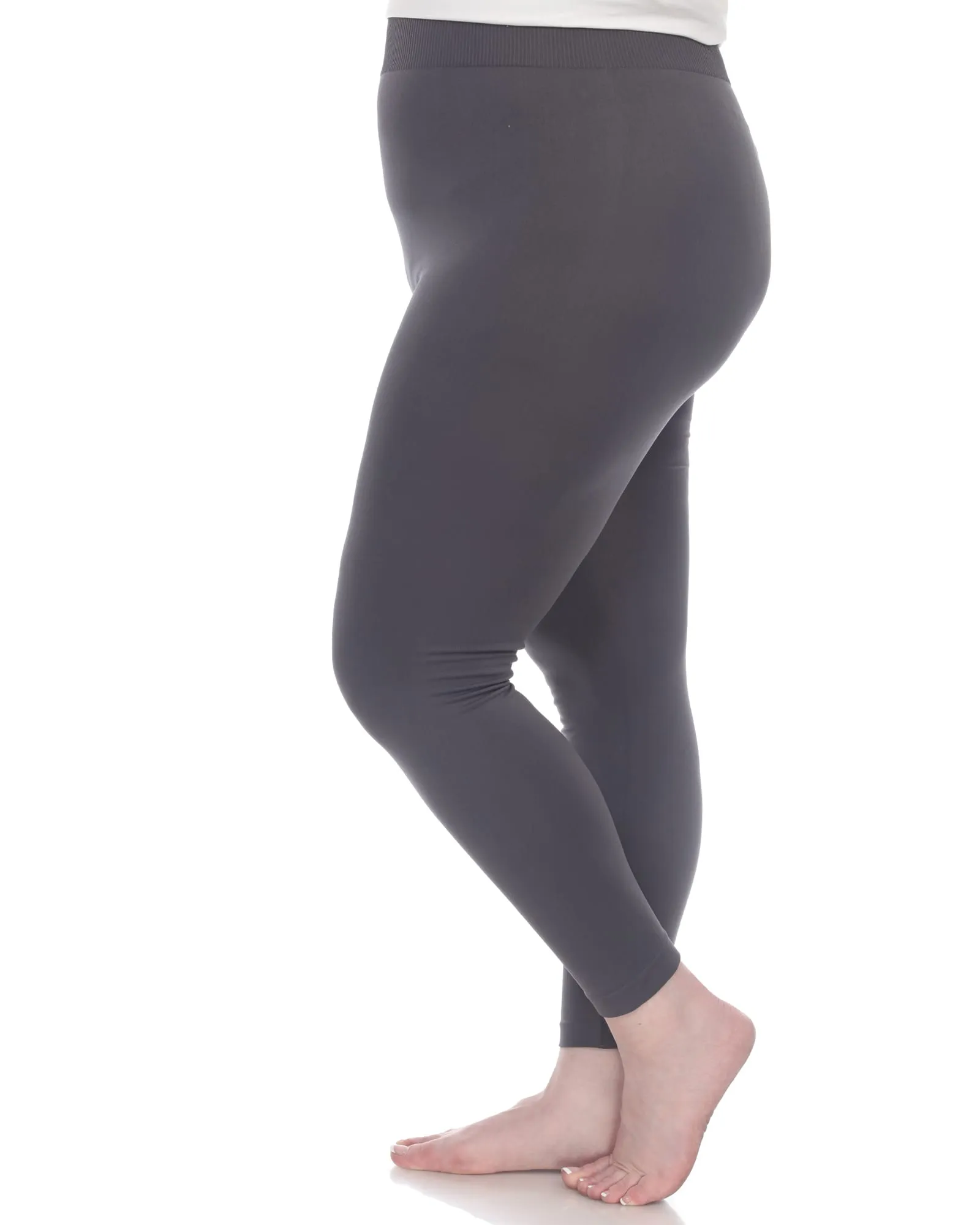 Super-Stretch Solid Leggings | Charcoal