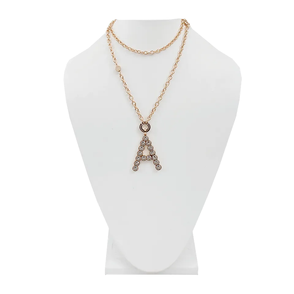 Swarovski “A” Necklace