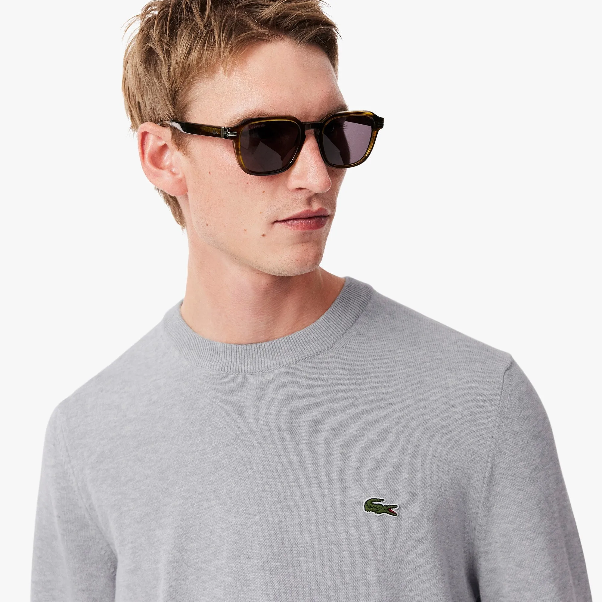 Sweater Hombre Cuello Redondo Gris
