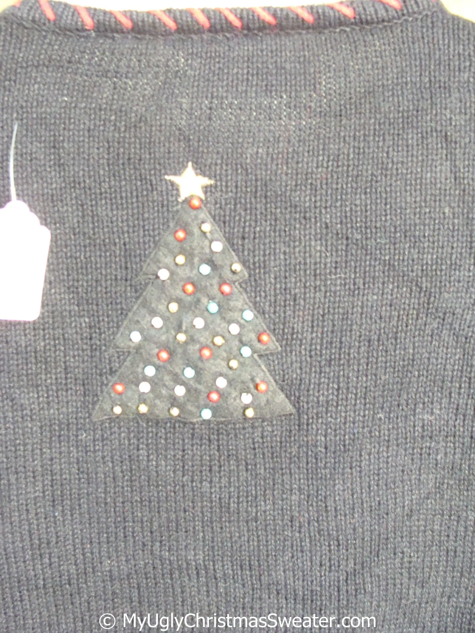 Tacky Christmas Sweater with Trees