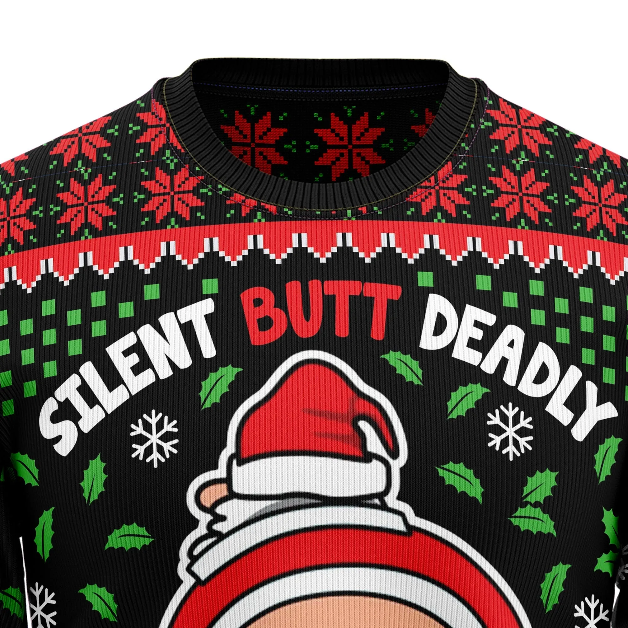 Ugly Christmas Sweater JulesRoche All-Over-Print Cotton Blend