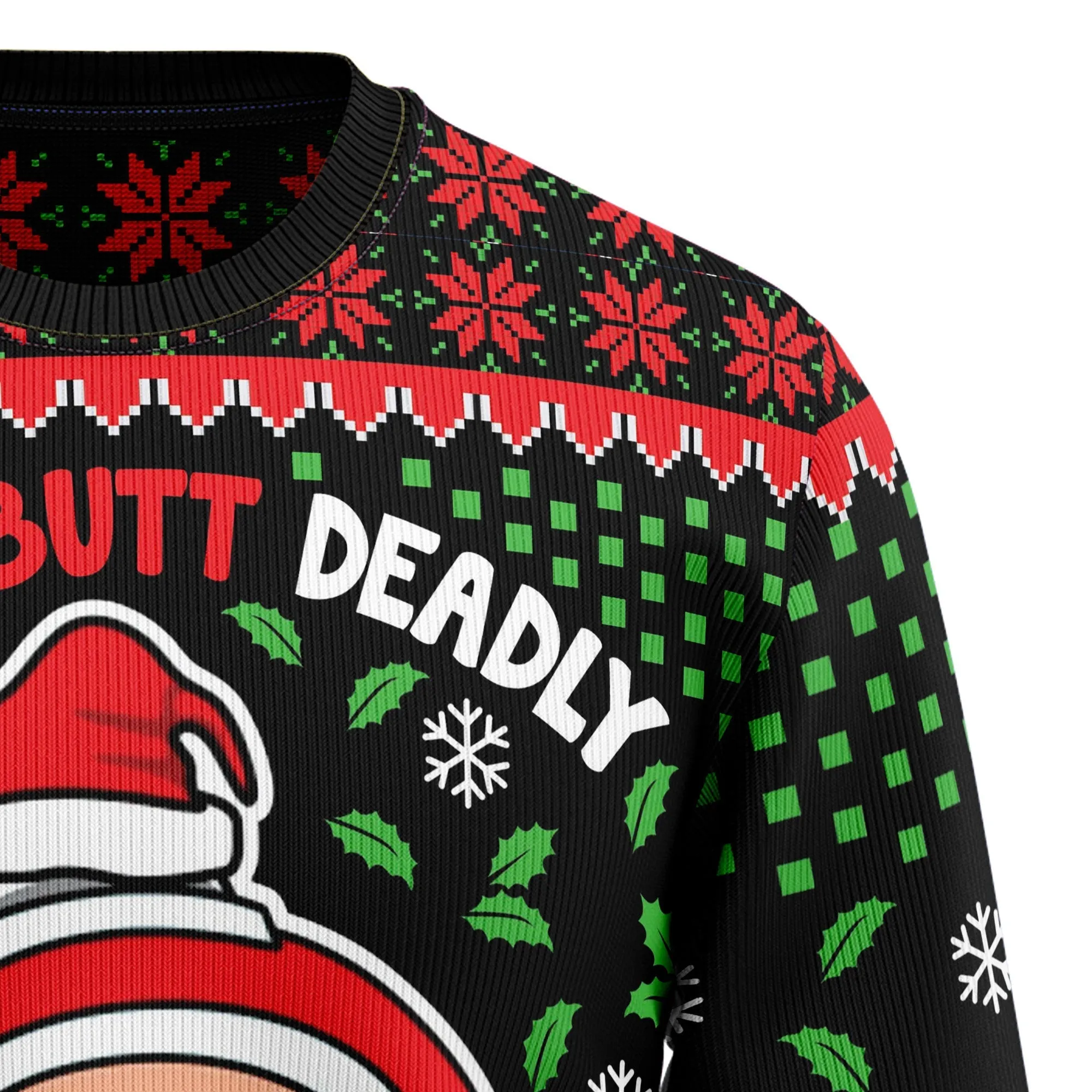 Ugly Christmas Sweater JulesRoche All-Over-Print Cotton Blend