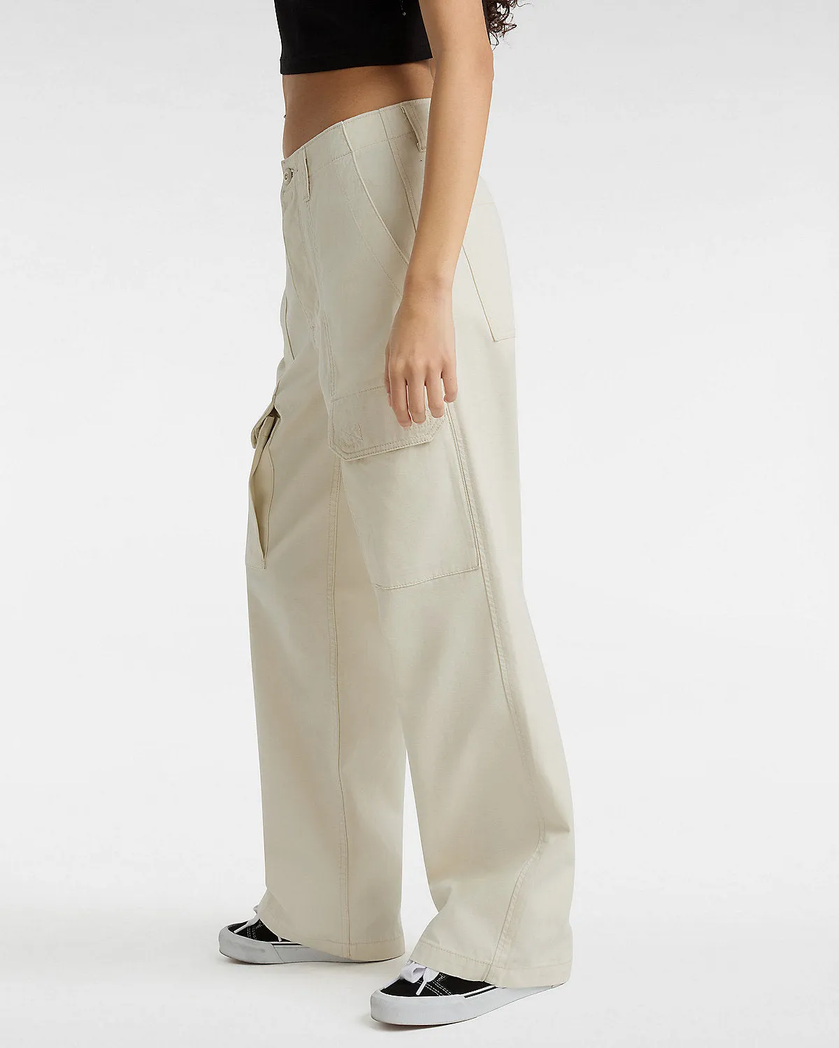 VANS Womens Arroyo Wide Leg Cargo Pant - Turtledove