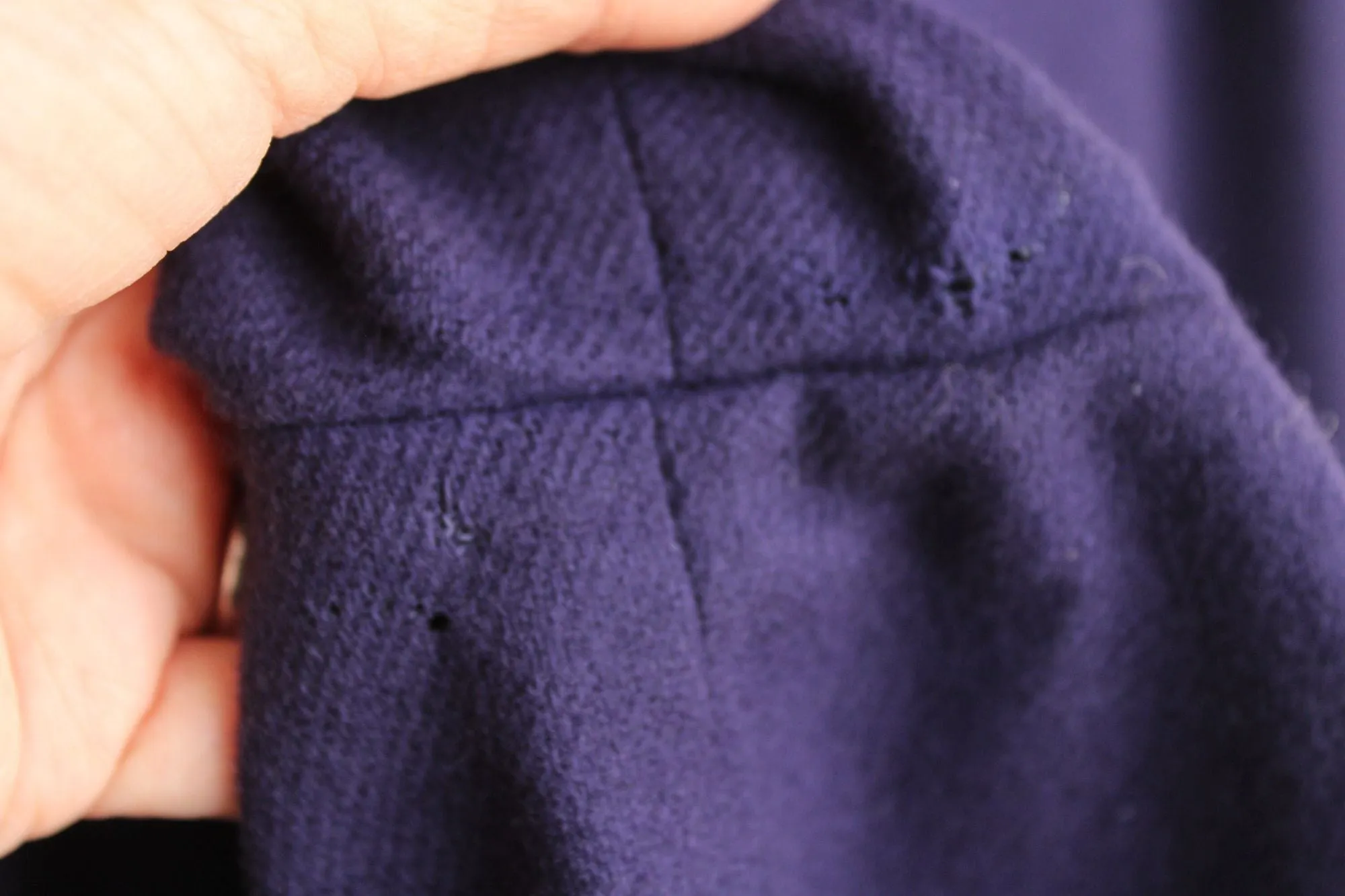 Vintage 1980s Finity Ann Taylor Navy Blue Wool Culottes