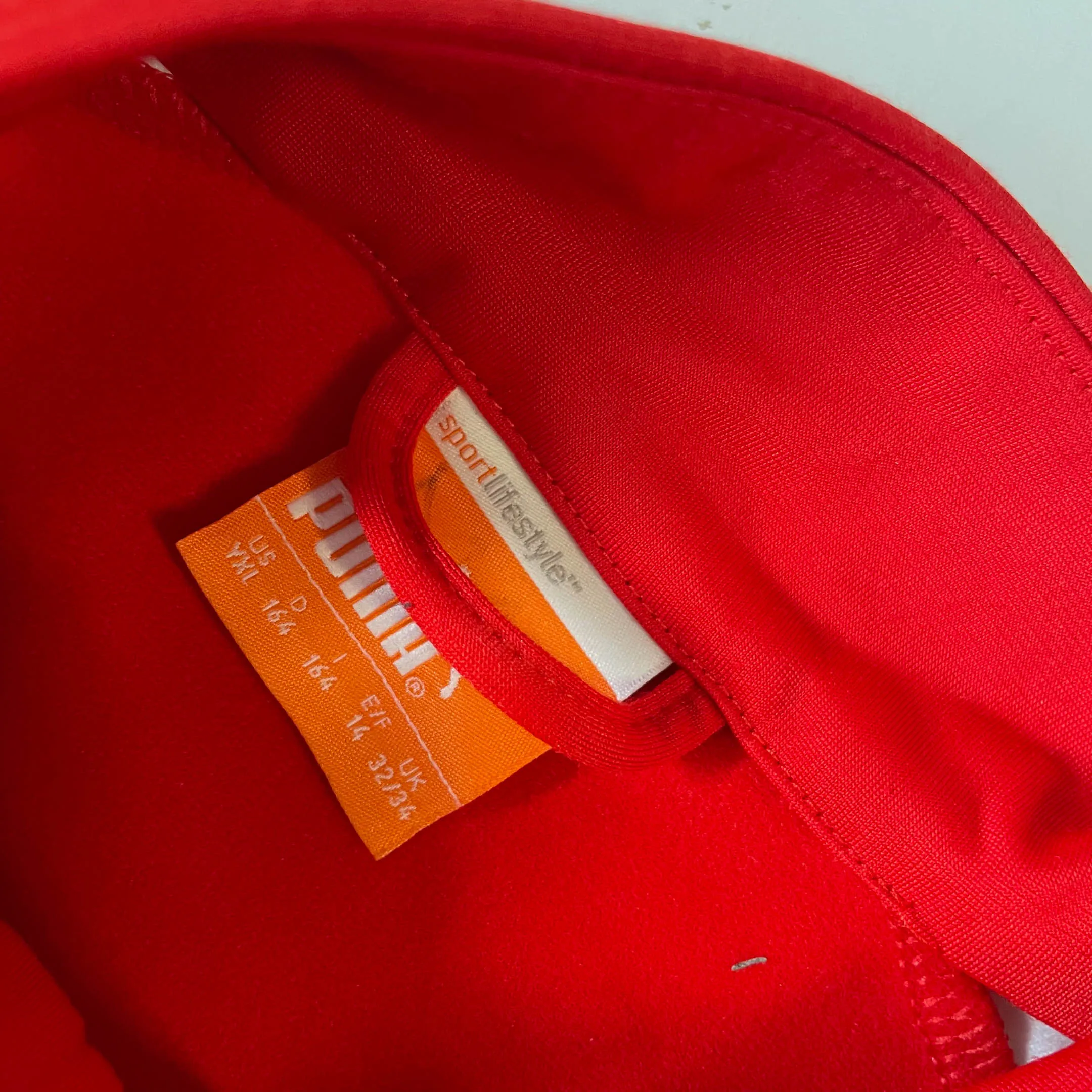 Vintage Puma sport life style red full zip track jacket in XL| SKU 3824