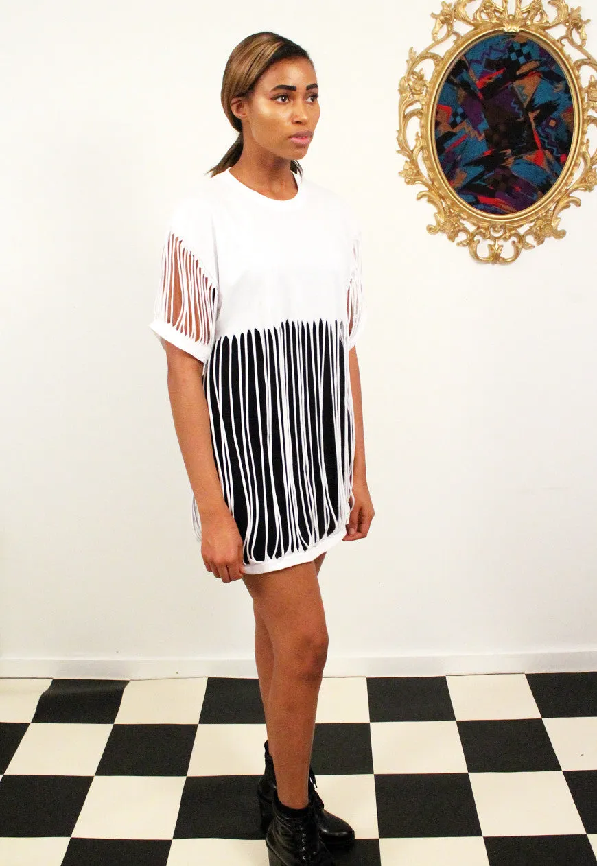 White String T-shirt Dress