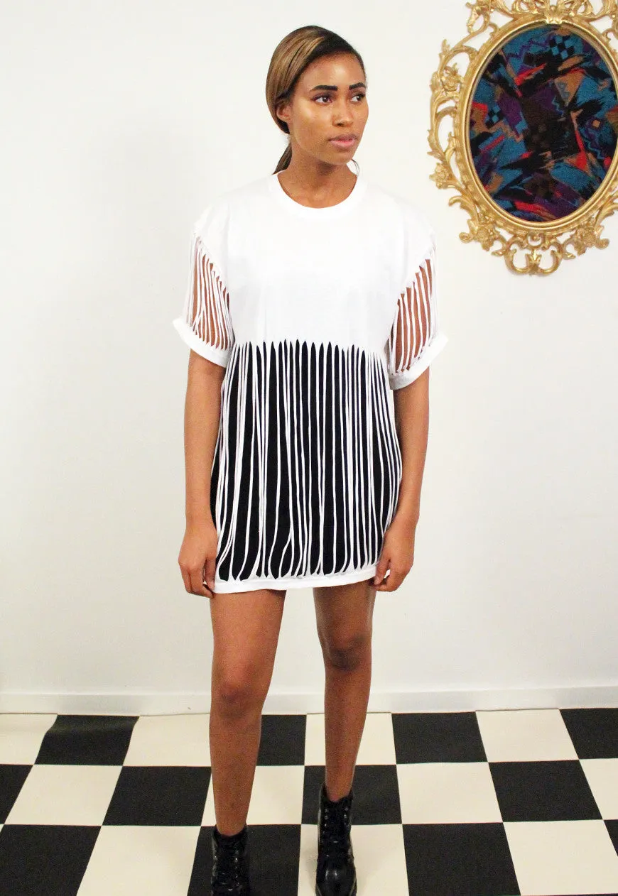 White String T-shirt Dress