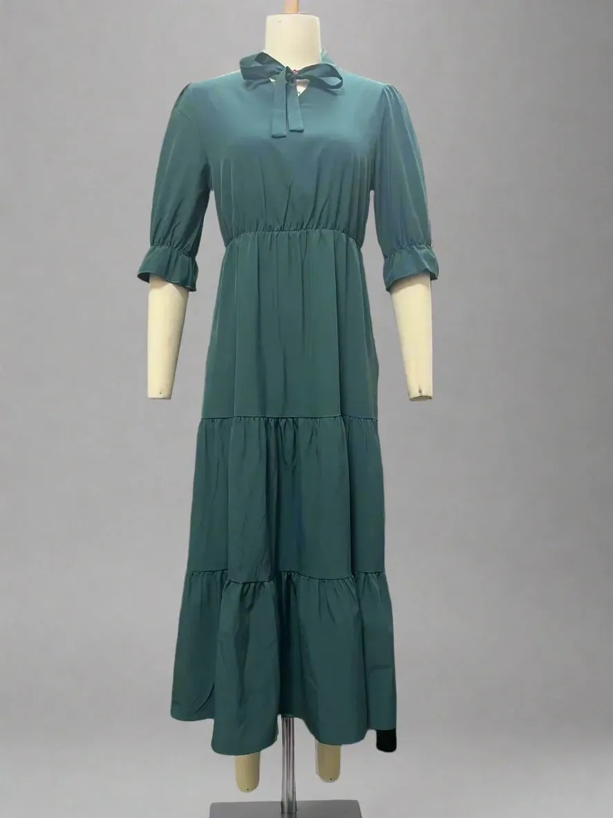Women's Bow Tie Casual Dress