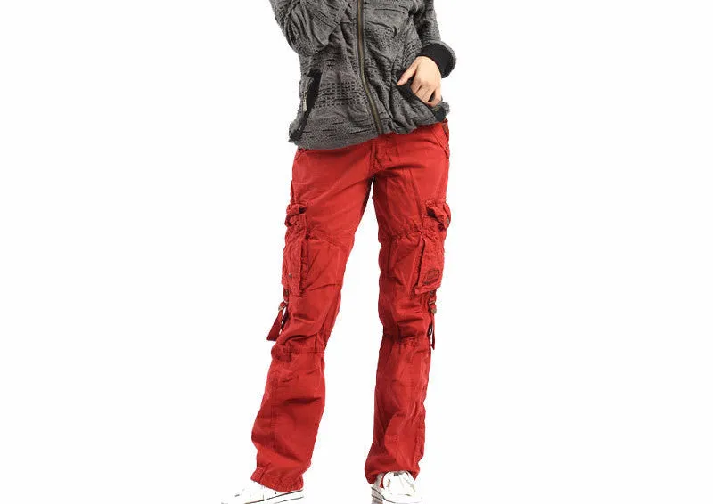 Women's Cotton Classic Casual Cargo Pants